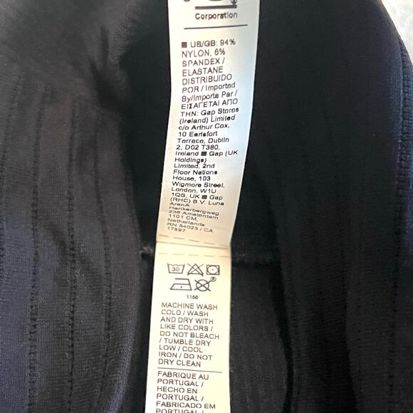 Athleta Flurry Blizzard Rib Turtleneck Shirt Long Sleeve Top  Black Sz M - Picture 10 of 11